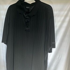 Reebok Golf Polo Size 3XL Black with Grey Pattern